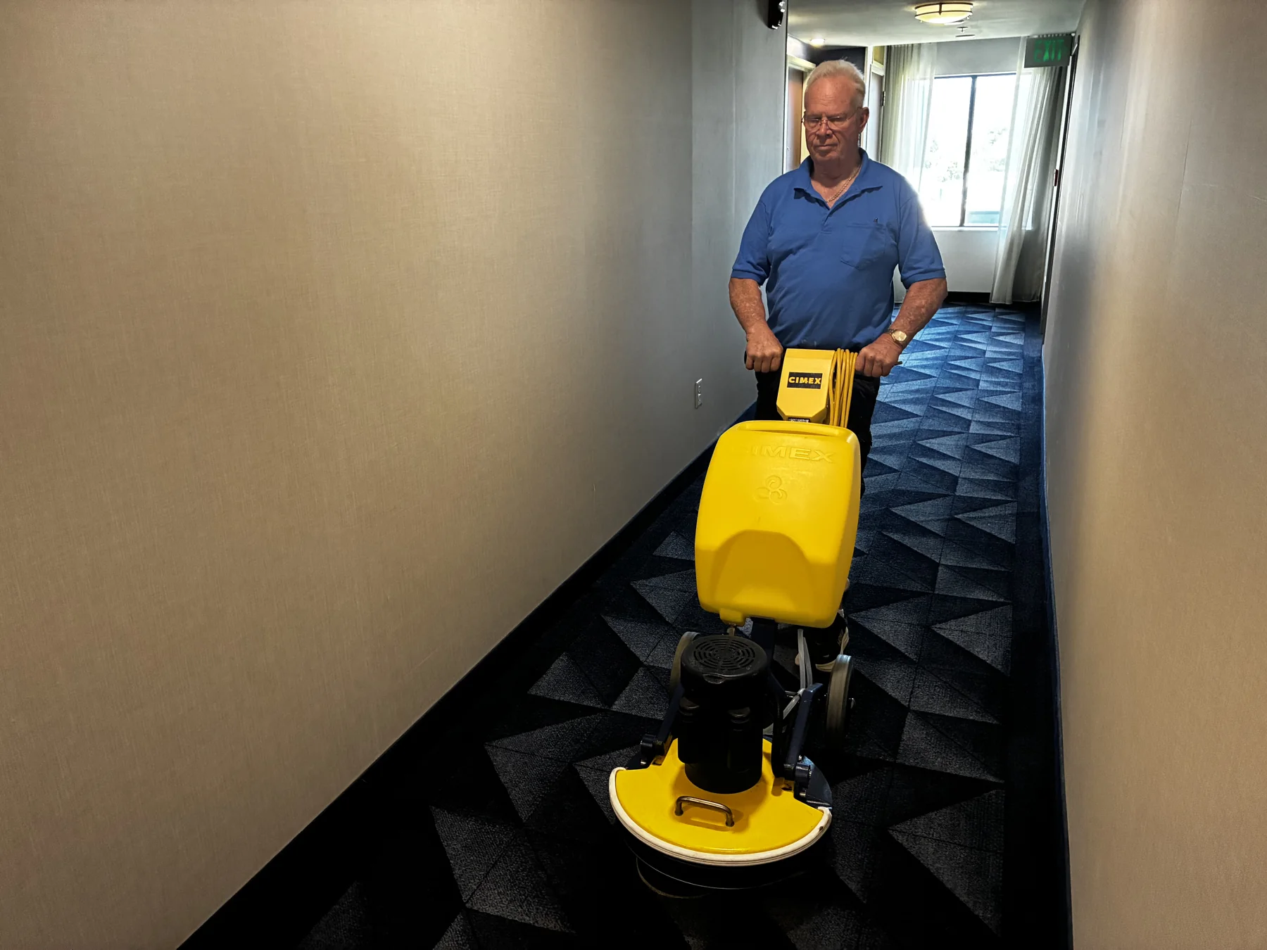 Office carpet cleaning with low moisture Cimex equipment by Great Western Carpet Care